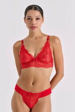 Φόρτωση εικόνας στο εργαλείο προβολής Συλλογής, Σουτιέν Bralette Red Lace Milena Paris 10193 | evaunderwear