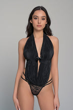 Φόρτωση εικόνας στο εργαλείο προβολής Συλλογής, Body String Pleated Lace Milena Paris 2490 Black | evaunderwear