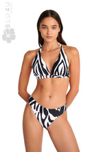 Φόρτωση εικόνας στο εργαλείο προβολής Συλλογής, BLU4U Μαγιό Μπικίνι Τρίγωνο "ZEBRA" 25366173D | evaunderwear
