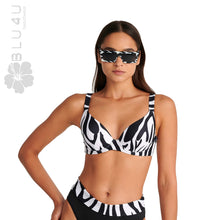 Φόρτωση εικόνας στο εργαλείο προβολής Συλλογής, BLU4U Μαγιό Μπικίνι Τοπ "ZEBRA" 25366175C | evaunderwear