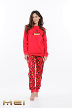 Φόρτωση εικόνας στο εργαλείο προβολής Συλλογής, Γυναικεία Χειμερινή Πιτζάμα "All You Need is Love" ΜΕΙ 802540 | evaunderwear