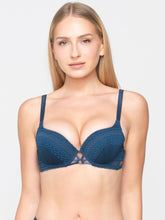 Φόρτωση εικόνας στο εργαλείο προβολής Συλλογής, Σουτιέν Luna Splendida Claire Molded Balconette Blue 16602 | evaunderwear