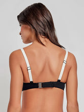 Φόρτωση εικόνας στο εργαλείο προβολής Συλλογής, Gisela Μαγιό Μπικίνι Τοπ "BLACK & WHITE" 30185T | evaunderwear