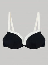 Φόρτωση εικόνας στο εργαλείο προβολής Συλλογής, Gisela Μαγιό Μπικίνι Τοπ "BLACK & WHITE" 30185T | evaunderwear