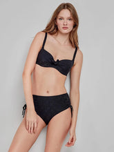 Φόρτωση εικόνας στο εργαλείο προβολής Συλλογής, Gisela Μαγιό Μπικίνι Τοπ "BLACK ELEGANCE" 30188T | evaunderwear