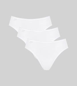 Γυναικεία Σλιπ 3TMX Sloggi 24/7 Cotton Tai White | evaunderwear