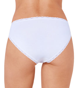 Γυναικεία Σλιπ 3TMX Sloggi 24/7 Cotton Lace Tai White | evaunderwear