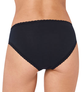 Γυναικεία Σλιπ 3TMX Sloggi 24/7 Cotton Lace Tai Black | evaunderwear