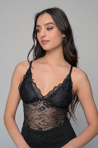 Bralette Lace Top Milena Paris 010192 Black 