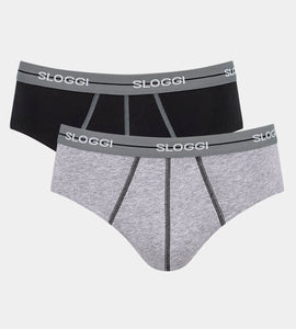 Ανδρικά Σλιπ Sloggi Start Midi 2ΤΜΧ M013 | evaunderwear