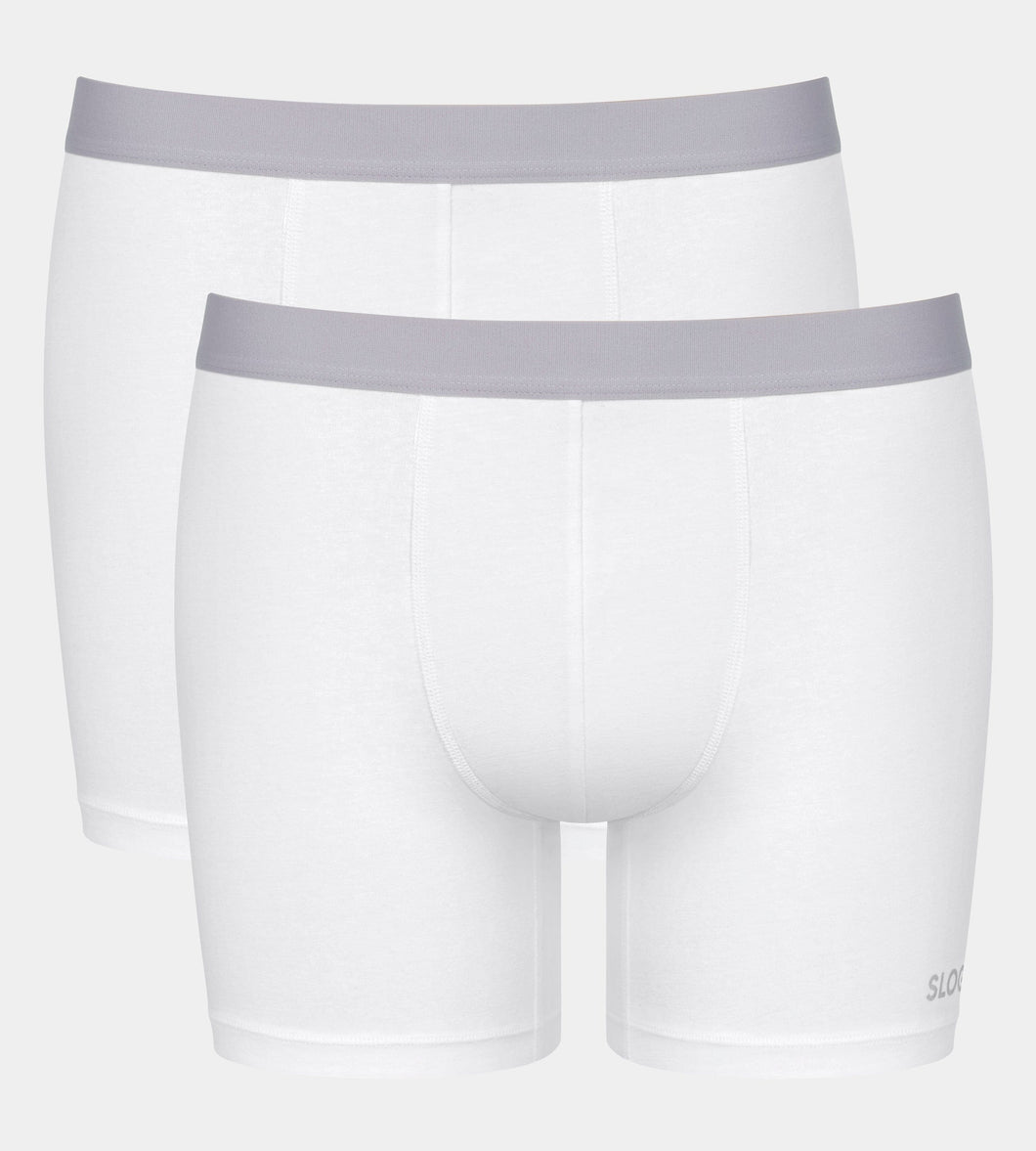 Ανδρικά Μποξεράκια Sloggi Men Go ABC 2.0 H Short 2P White | evaunderwear