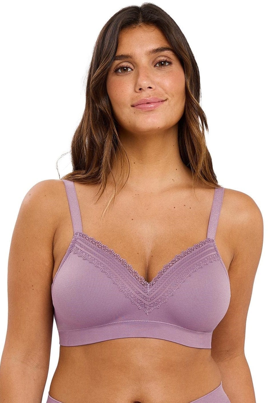 Σουτιέν Wireless Agathe Sans Complexe Violet | evaunderwear