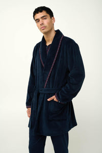 Ανδρική Σταυρωτή Ρόμπα Fleece Vamp 23616 | evaunderwear