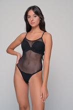 Φόρτωση εικόνας στο εργαλείο προβολής Συλλογής, Διάφανο Κορμάκι Τιράντα Milena Paris 2344 Black | evaunderwear
