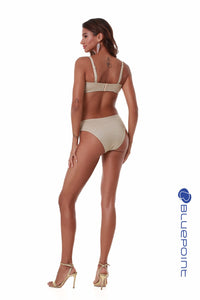 Bluepoint Μαγιό Μπικίνι Strapless "GOLD NET" 25066020D | evaunderwear