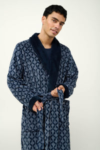 Ανδρική Σταυρωτή Ρόμπα Fleece Vamp 23781 | evaunderwear