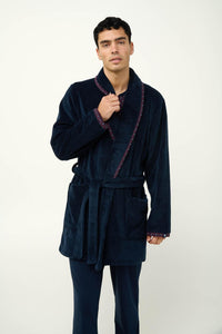 Ανδρική Σταυρωτή Ρόμπα Fleece Vamp 23616 | evaunderwear