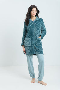 Γυναικεία Ρόμπα Με Φερμουάρ Giota Homewear PO-4187 | evaunderwear