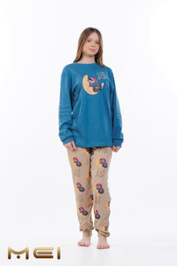 Χειμερινή Πιτζάμα Παιδική Unisex "Ρακούν" ΜΕΙ 502560 | evaunderwear