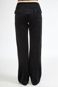 Γυναικείο Βελουτέ Παντελόνι Φόρμας Harmony 505607 Black | evaunderwear