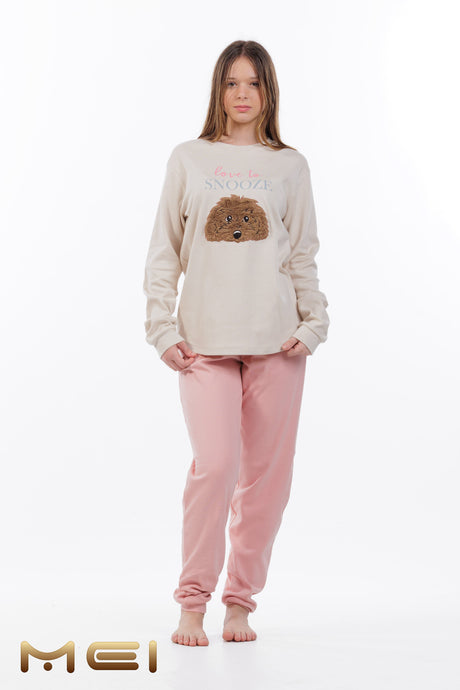evaunderwear-mei-602525-love-to-snooze-puppy-koritsistiki-xeimerini-pijama-anaglyfo-sxedio-skyli-vamvakeri-oikogeneiaki-seira-ellinikis-kataskevis