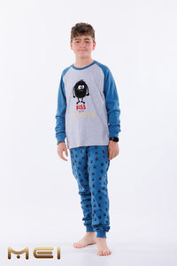 Πιτζάμα Χειμερινή Aγόρι "Monster" MEI 702365 | evaunderwear