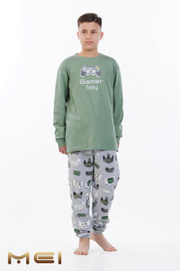 Χειμερινή Πιτζάμα Αγόρι "Gamer Boy" ΜΕΙ 702565 | evaunderwear