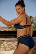 Load image into Gallery viewer, Μαγιό Μπικίνι Σετ &quot;Gold &amp; Blue&quot; Helen 7872E | evaunderwear
