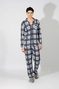 Ανδρική Κουμπωτή Πιτζάμα Harmony Homewear 809309 | evaunderwear