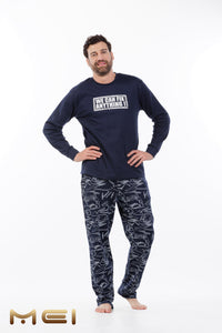 Ανδρική Χειμερινή Πιτζάμα "Mr. Fix Everything" MEI 902515 | evaunderwear
