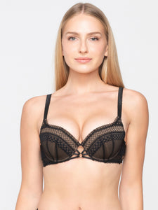 Σουτιέν Luna Splendida Claire Molded Balconette Black 16602 | evaunderwear