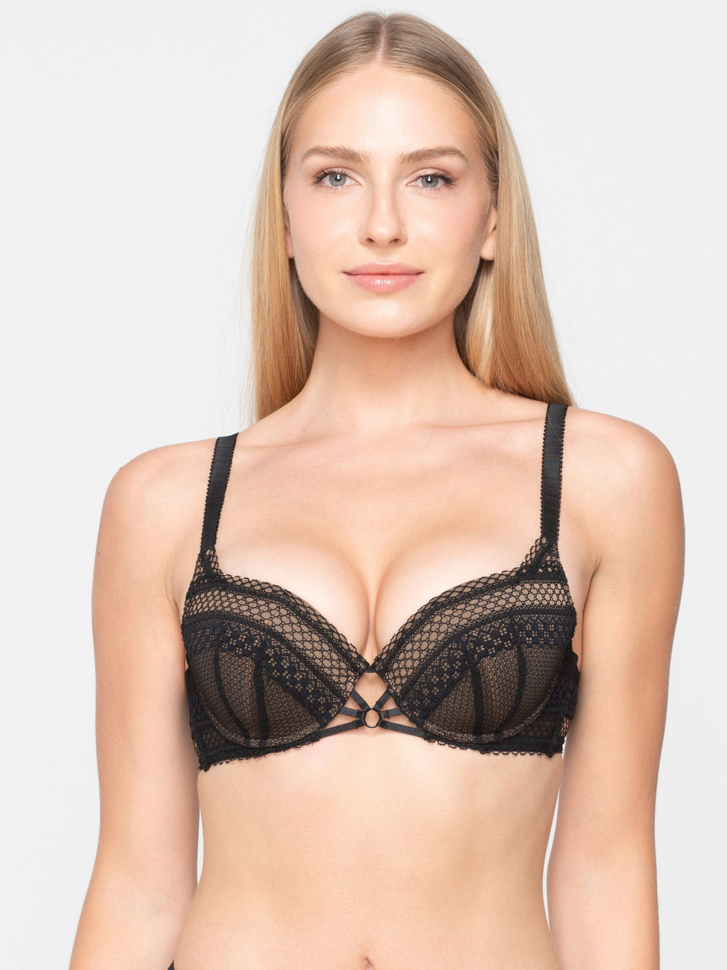 Σουτιέν Luna Splendida Claire Molded Balconette Black 16602 | evaunderwear