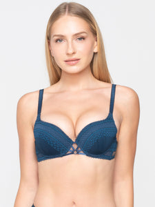 Σουτιέν Luna Splendida Claire Molded Balconette Blue 16602 | evaunderwear