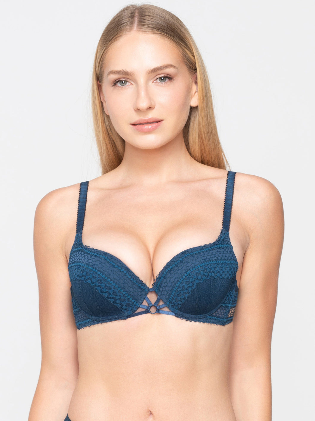 Σουτιέν Luna Splendida Claire Molded Balconette Blue 16602 | evaunderwear