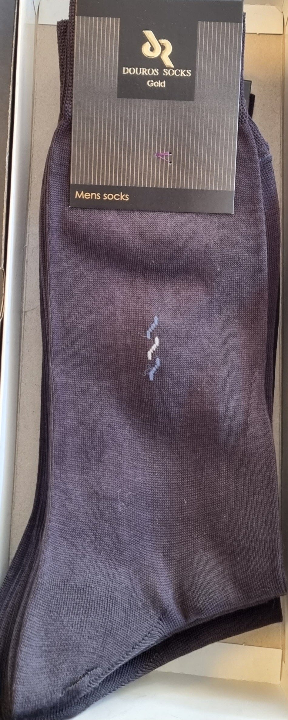 Ανδρική Βαμβακερή Μερσεριζέ Κάλτσα Ανθρακί Douros 545 | evaunderwear