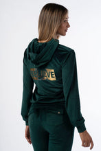 Load image into Gallery viewer, Γυναικεία Βελουτέ Φόρμα &quot;Believe&quot; Secret Point Green | evaunderwear

