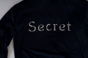 Γυναικεία Βελουτέ Φόρμα "Secret" Secret Point Black | evaunderwear