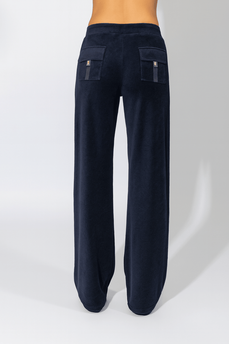 Γυναικείο Βελουτέ Παντελόνι Φόρμας Harmony 509608 Blue