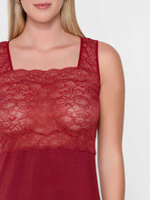 Load image into Gallery viewer, Νυχτικό Micro Touch Lace Luna Splendida 84525 Red
