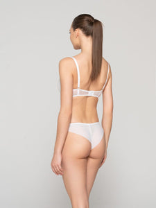 Σουτιέν Pearl Balconette Luna Splendida 16502 White CupD | evaunderwear