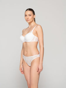 Σουτιέν Pearl Balconette Luna Splendida 16502 White | evaunderwear