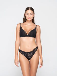 Σουτιέν Luna Splendida Push-up Sylvie Black 16700 | evaunderwear