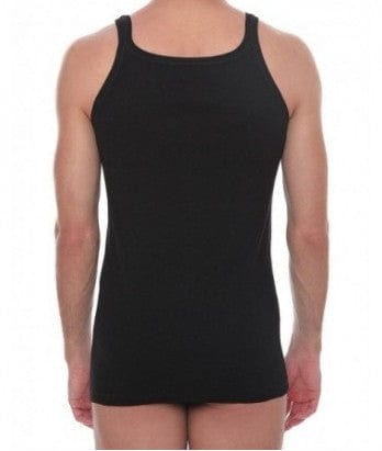 Aνδρική Φανέλα Λεπτή Τιράντα Aslanis-161-Μαύρο | evaunderwear