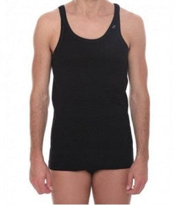 Aνδρική Φανέλα Λεπτή Τιράντα Aslanis-161-Μαύρο | evaunderwear