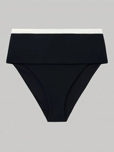 Gisela Μαγιό Μπικίνι Σλιπ Ψηλόμεσο "BLACK & WHITE" 30186B | evaunderwear
