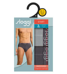 Ανδρικά Σλιπ Sloggi Start Midi 2ΤΜΧ 0034 | evaunderwear