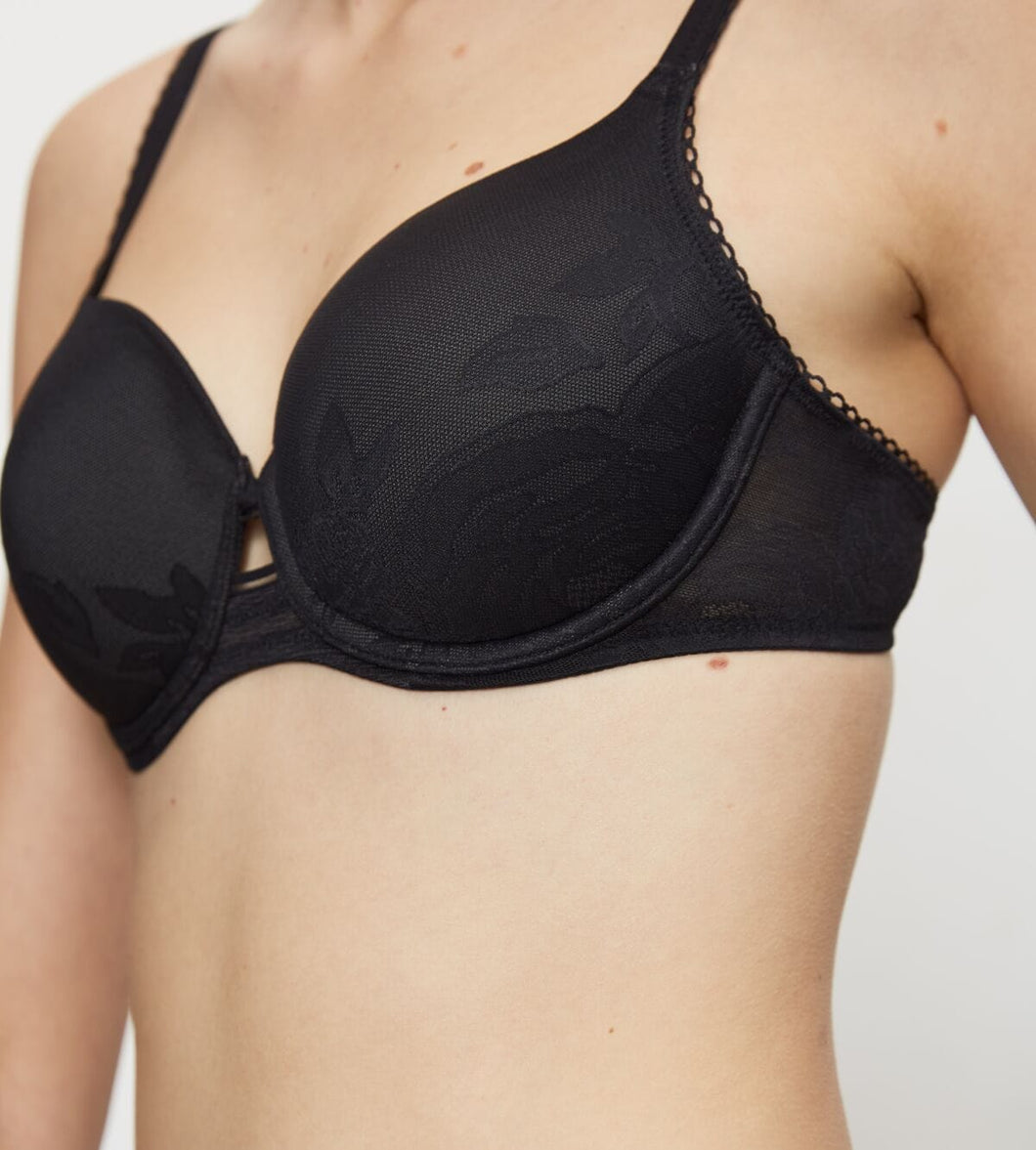 Σουτιέν Triumph Wild Rose Sensation WP Black | evaunderwear