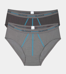 Ανδρικά Σλιπ Sloggi Start Midi 2ΤΜΧ M003 | evaunderwear