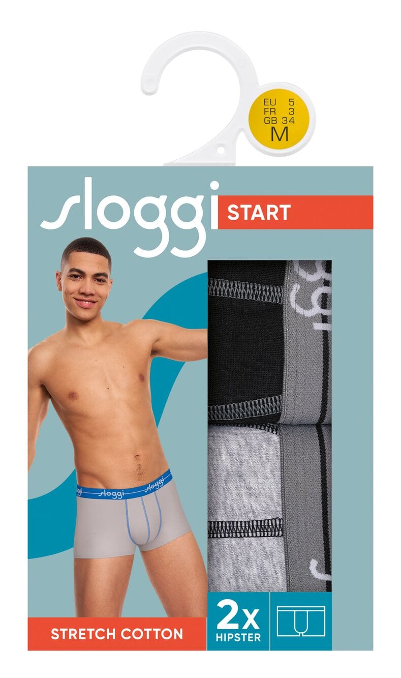 Ανδρικά Μποξεράκια 2ΤΜΧ Sloggi Men Start Hipster M013 | evaunderwear