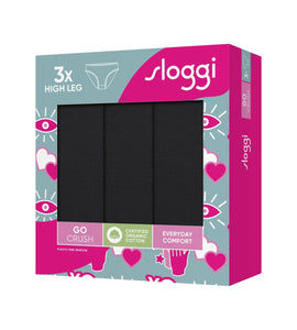 Γυναικεία Σλιπ 3TMX Sloggi Go Crush H High Leg Black | evaunderwear